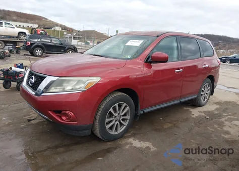 2014 Nissan Pathfinder S z USA, uszkodzony, nr VIN 5N1AR2MM4EC695586